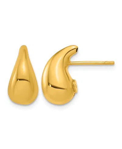 Macy's Teardrop Stud Earrings In 18k Yellow Gold