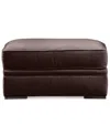 Macy's Teddie 32" Plush Fabric Ottoman In Brown