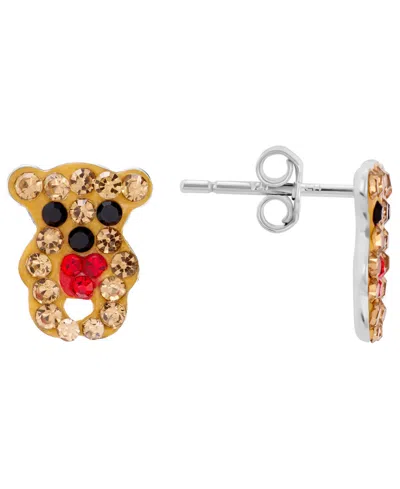 Macy's Teddy Bear W Hrt Stud In Metallic