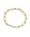 Macy's Textured Paperclip Link Chain Bracelet In 10k Gold In Yellow Gold