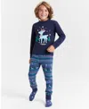 Macy's Thanksgiving Day Parade Little & Big Kids Knit Pajama Set, Created For  In Navy Blaze