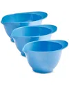Macy's The Cellar Melamine Batter Bowls, Set Of 3, Exclusively At  In Blue