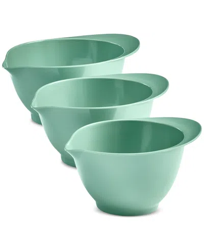 Macy's The Cellar Melamine Batter Bowls, Set Of 3, Exclusively At  In Green