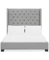 Macy's Thorstein Queen Bed, Created For  In Gray
