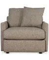 Macy's Tilmar Fabric Arm Chair, Exclusively At  In Charcoal