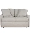 Macy's Tilmar Fabric Loveseat With Deep Seating, Exclusively At  In Pebble