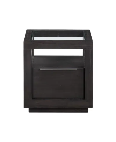 Macy's Tivie 22" Wood End Table In Brown