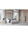 Macy's Tivie 3pc Bedroom Set (canopy Queen Bed + Chest + Nightstand), Created For  In Gray