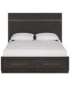 Macy's Tivie 3pc Bedroom Set (queen Storage Bed + Dresser + Nightstand), Created For  In Brown