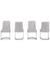 Macy's Tivie 4 Pc Dining Chair Set, Created For  In Gray