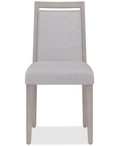 Macy's Tivie 4 Pc Wood Dining Chair Set, Created For  In Stone
