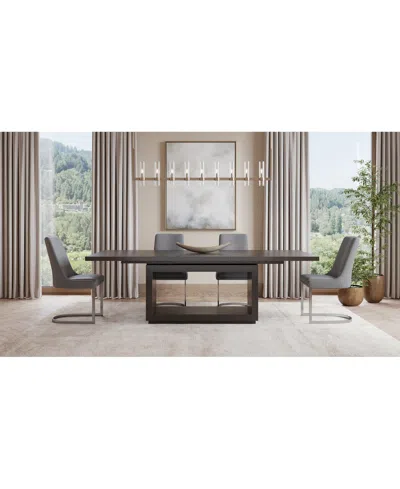 Macy's Tivie 5 Pc Dining Set (rectangular Table + 4 Dining Chairs), Created For  In Brown