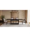 Macy's Tivie 5-pc. Dining Set (rectangular Table & 4 Wood Dining Chairs) In Black