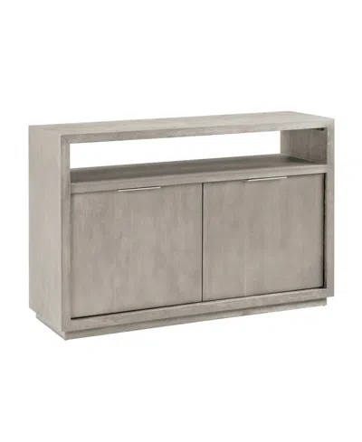 Macy's Tivie 54" Wood Entertainment Console In Gray