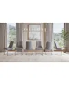 Macy's Tivie Dining Chair 6pc Set In Charcoal