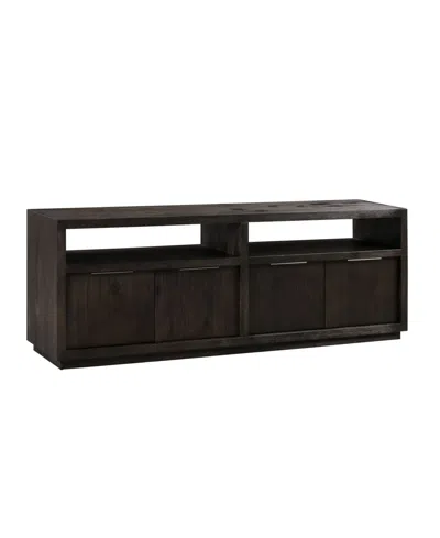 Macy's Tivie 74" Wood Entertainment Console In Basalt Gray