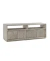 Macy's Tivie 74" Wood Entertainment Console In Gray