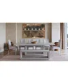 Macy's Tivie 8-pc. Dining Set (rectangular Table, 6 Wood Dining Chairs & Bench) In Gray