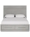 Macy's Tivie California King Storage Bed, Created For  In Grey