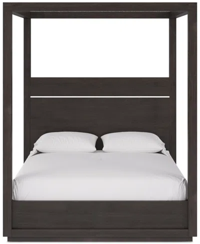 Macy's Tivie Full Canopy Bed, Created For  In Brown