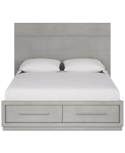 Macy's Tivie Full Storage Bed, Created For  In Gray