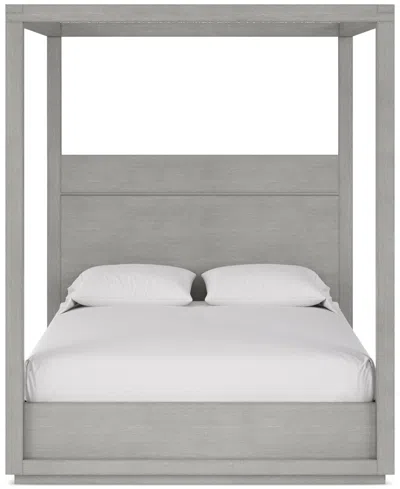 Macy's Tivie King Canopy Bed, Created For  In Gray