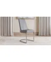 Macy's Tivie Metal Base Dining Chair In Charcoal