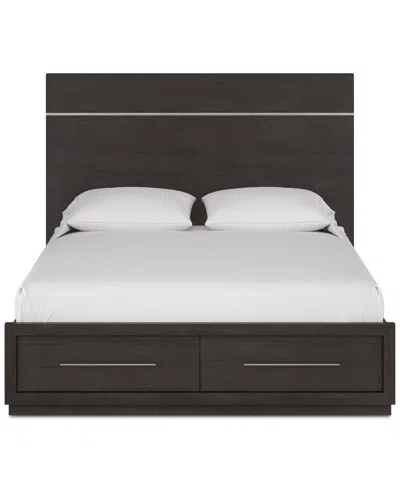 Macy's Tivie Queen Storage Bed, Created For  In Brown