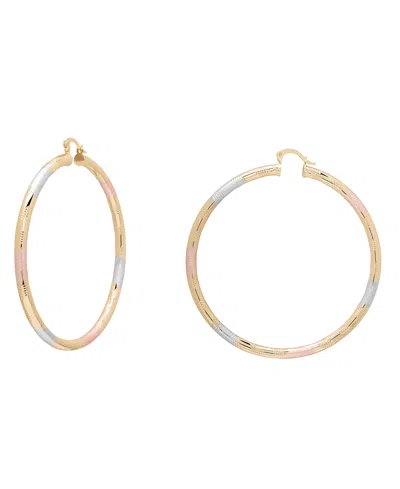 Macy's Tri-color 70mm Hoop Earrings In Multi