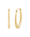 Macy's U Shape Hoop Earrings In 14k Yellow Gold In Gold