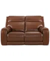 MACY'S VARSANI 67" ZERO GRAVITY LEATHER LOVESEAT, CREATED FOR MACY'S