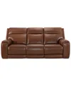 MACY'S VARSANI 90" ZERO GRAVITY LEATHER SOFA, CREATED FOR MACY'S