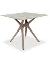 Macy's Vela Outdoor Side Table In Gray