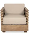 Macy's Vivid Outdoor Club Chair In Taupe