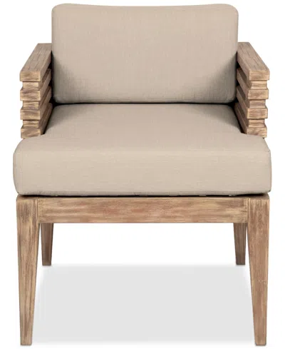 Macy's Vivid Outdoor Dining Chair In Light Brown
