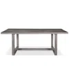 Macy's Vivid Outdoor Dining Table In Gray