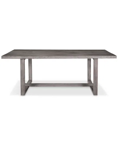 Macy's Vivid Outdoor Dining Table In Gray