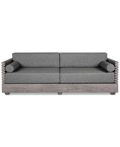 Macy's Vivid Outdoor Sofa In Gray