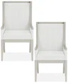 Macy's Warlington 2 Pc. Host Chair Set In White