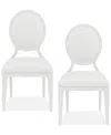 Macy's Warlington 2 Pc. Side Chair Set In White