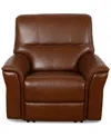 Macy's Warlington 42" Leather Zero Gravity Recliner, Created For  In Caramel