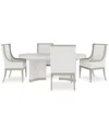 MACY'S WARLINGTON 5 PC. DINING SET (TABLE & 4 HOST CHAIRS)