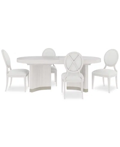 Macy's Warlington 5 Pc. Dining Set (table & 4 Side Chairs) In No Color