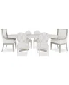 Macy's Warlington 7 Pc. Dining Set (table, 4 Side Chairs & 2 Host Chairs) In No Color