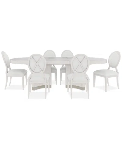 Macy's Warlington 7 Pc. Dining Set (table & 6 Side Chairs) In No Color