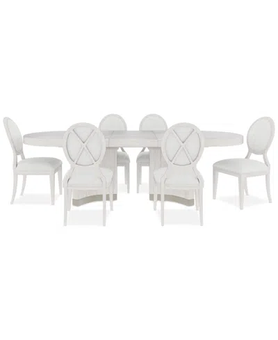 Macy's Warlington 9 Pc. Dining Set (table & 8 Side Chairs) In No Color