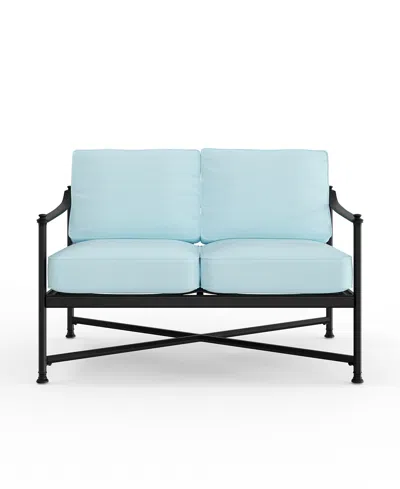 Macy's Wellington Loveseat, Created For  In Spa Light Blue