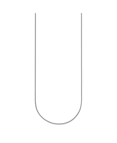 Macy's Wheat Chain Necklace In Platinum In White