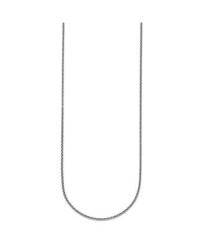 Macy's Wheat Chain Necklace In Platinum In White