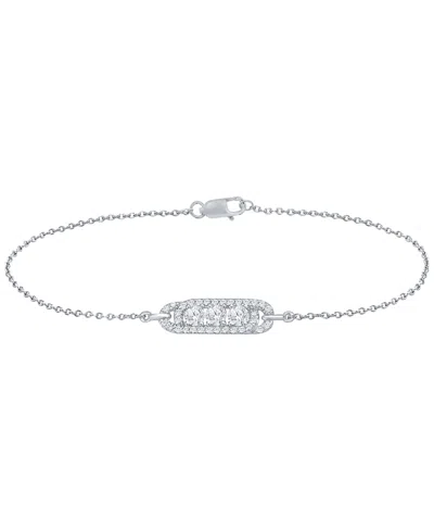 Macy's White Diamond Bracelet (1/2 Ct. T.w.) In 10k White Gold